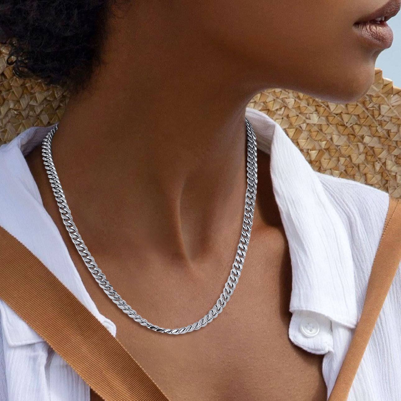 Thick Stainless Steel Miami Curb Chain 