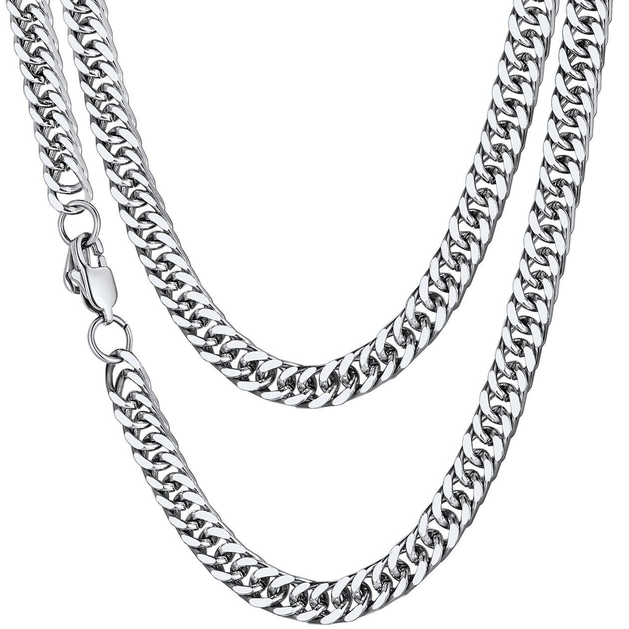 Miami Curb Link Chain 7MM Stainless Steel