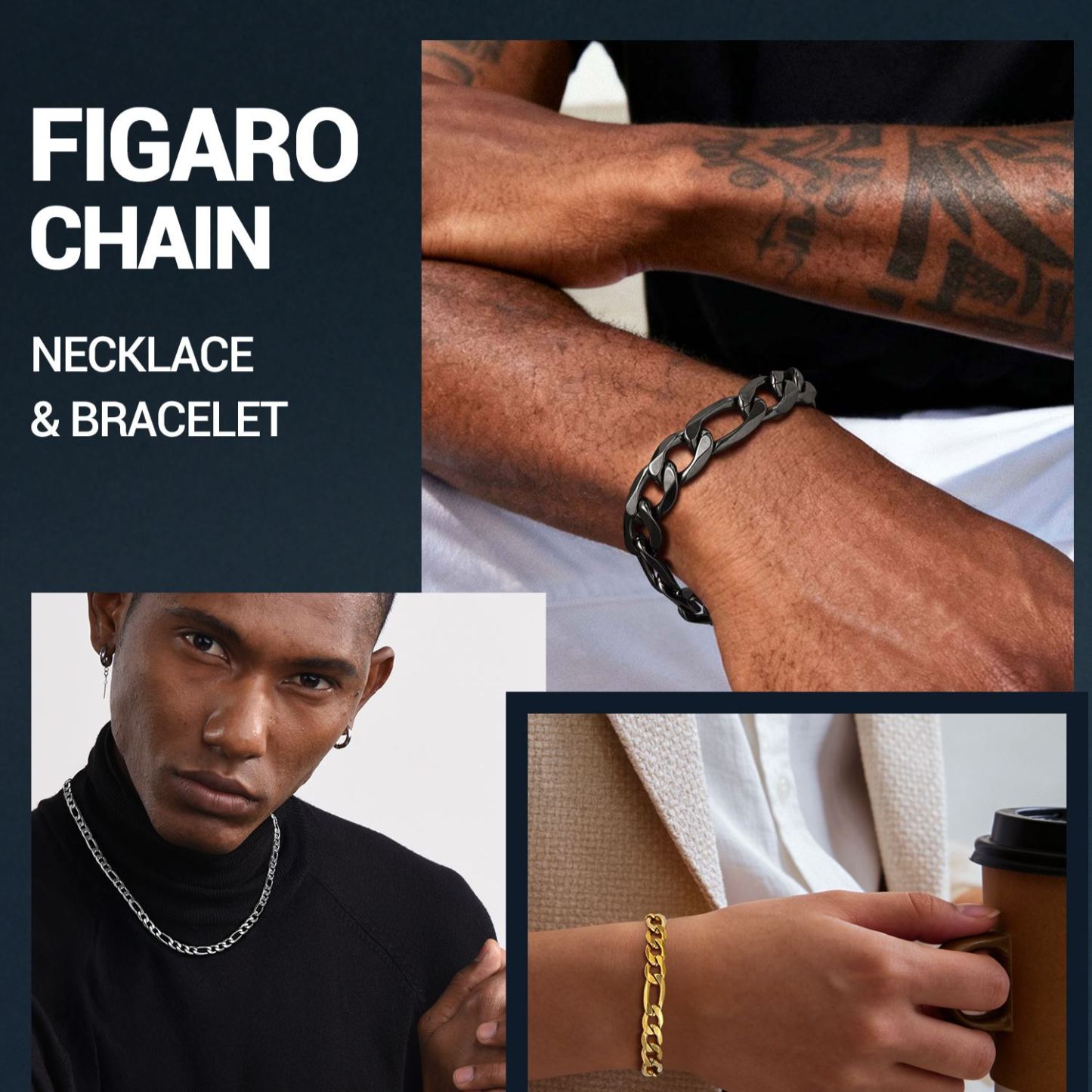 Figaro bracelet product close-up