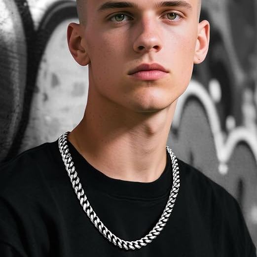 Cuban Chain 12mm Stainless Steel Necklace for Men  