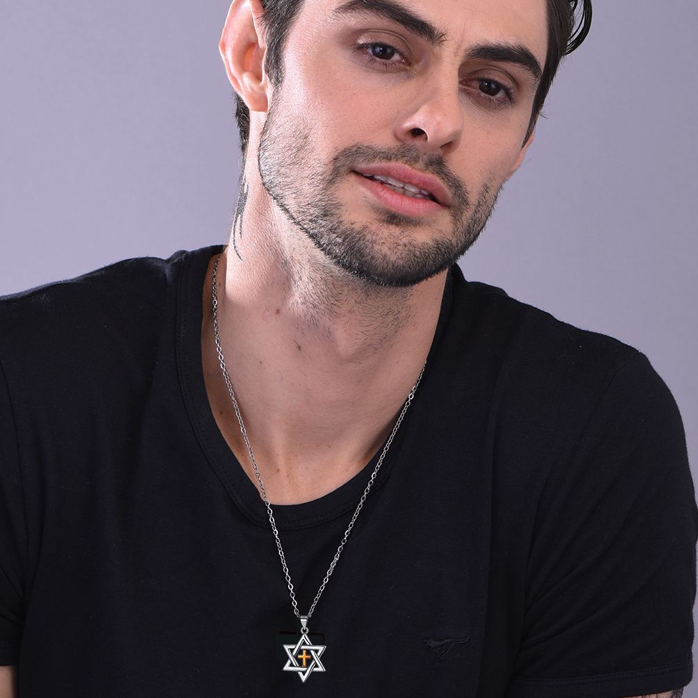 Star of David Cross Pendant Jewelry