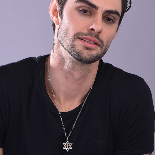 Star of David Cross Pendant Jewelry