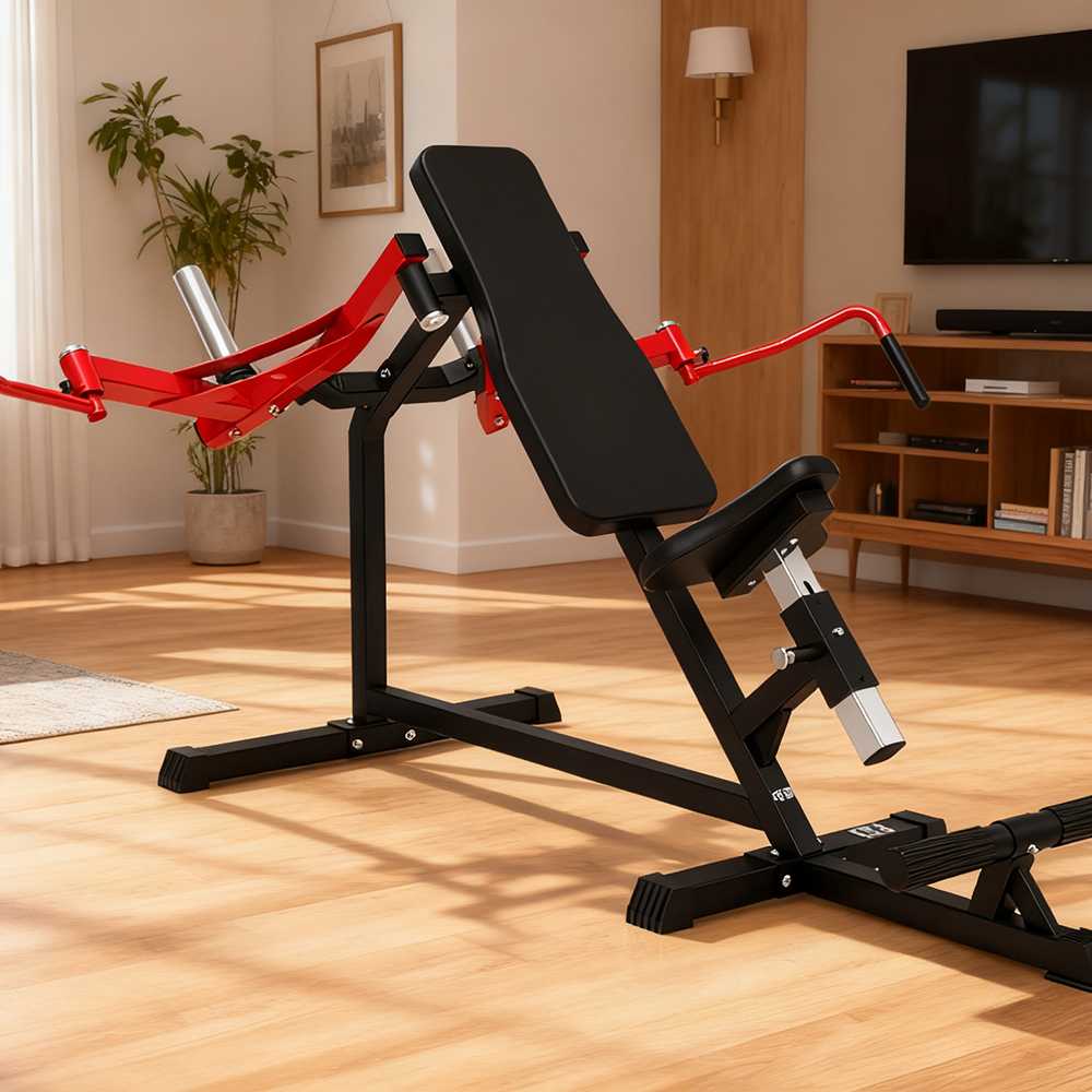 HVO Chest Fly Machine Incline Press: Rear Delt Fly Reverse Pec Deck Machine Butterfly for Home Gym Workout Seated Shoulder Equipment Fitness Red