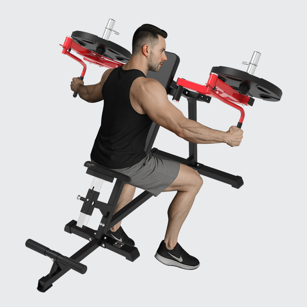 HVO Chest Fly Machine Incline Press: Rear Delt Fly Reverse Pec Deck Machine Butterfly for Home Gym Workout Seated Shoulder Equipment Fitness Red