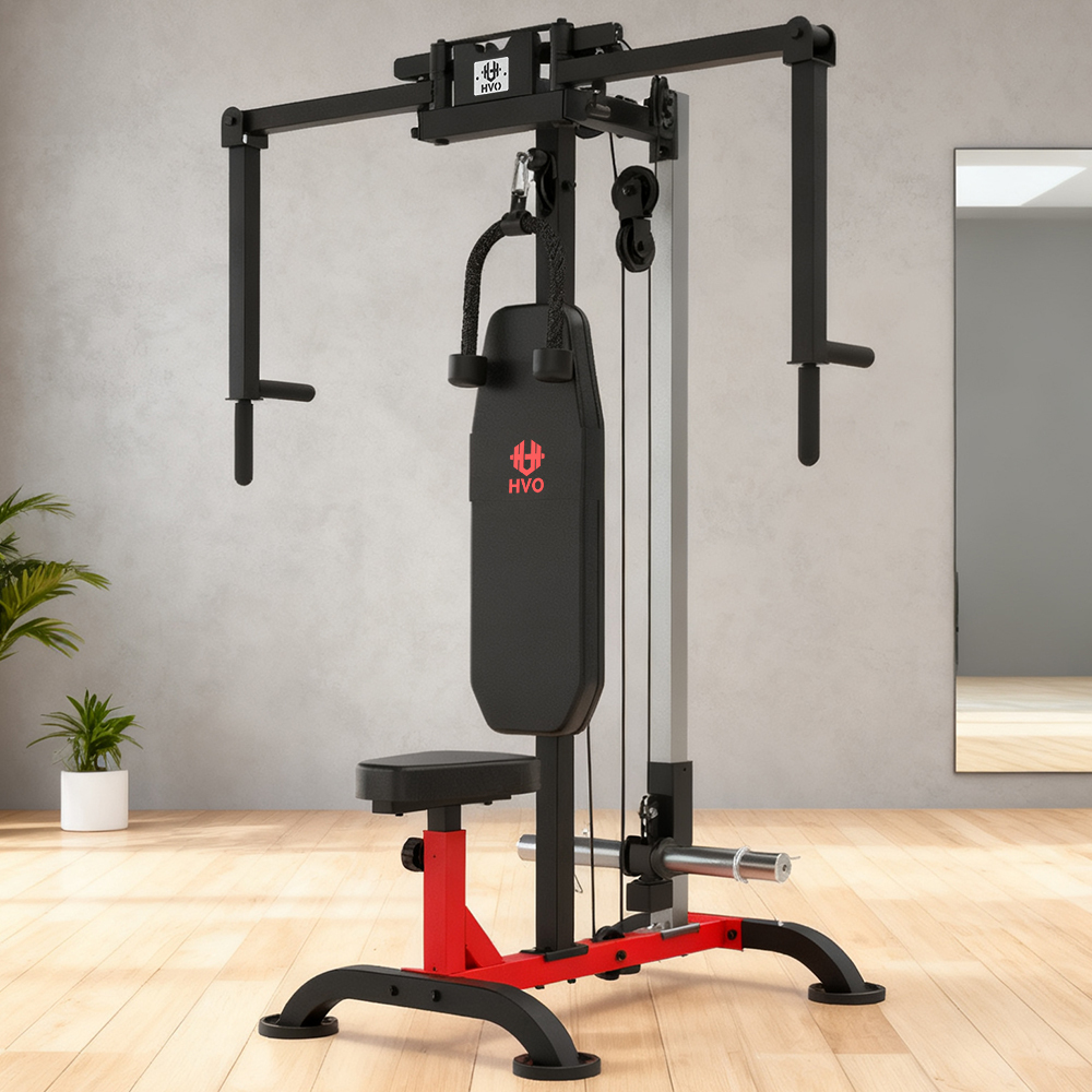 Chest Fly Machine Pec Deck: Fly and Reverse Delt Machine Adjustable Upper Body Home Gym Ab Workout Butterfly Machine for Chest, Back, Pectoral, Rear Deltoid and Shoulder Training Red