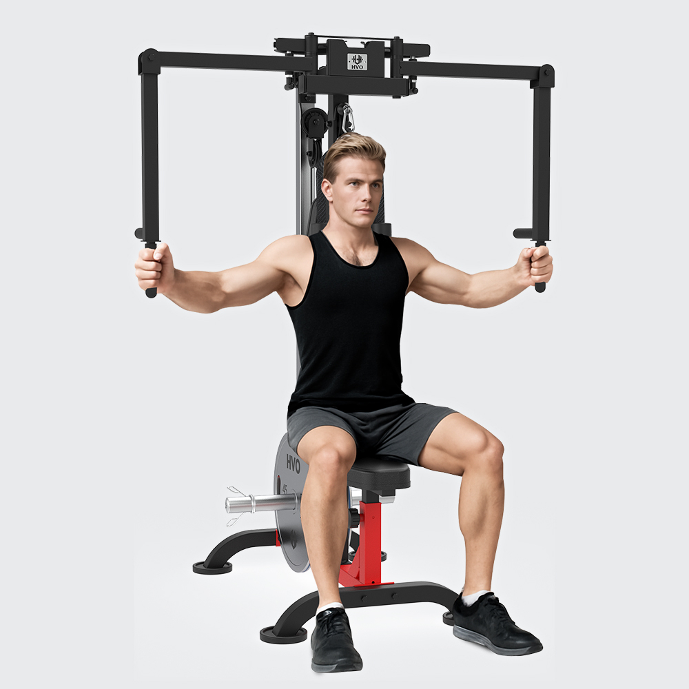 Chest Fly Machine Pec Deck: Fly and Reverse Delt Machine Adjustable Upper Body Home Gym Ab Workout Butterfly Machine for Chest, Back, Pectoral, Rear Deltoid and Shoulder Training Red