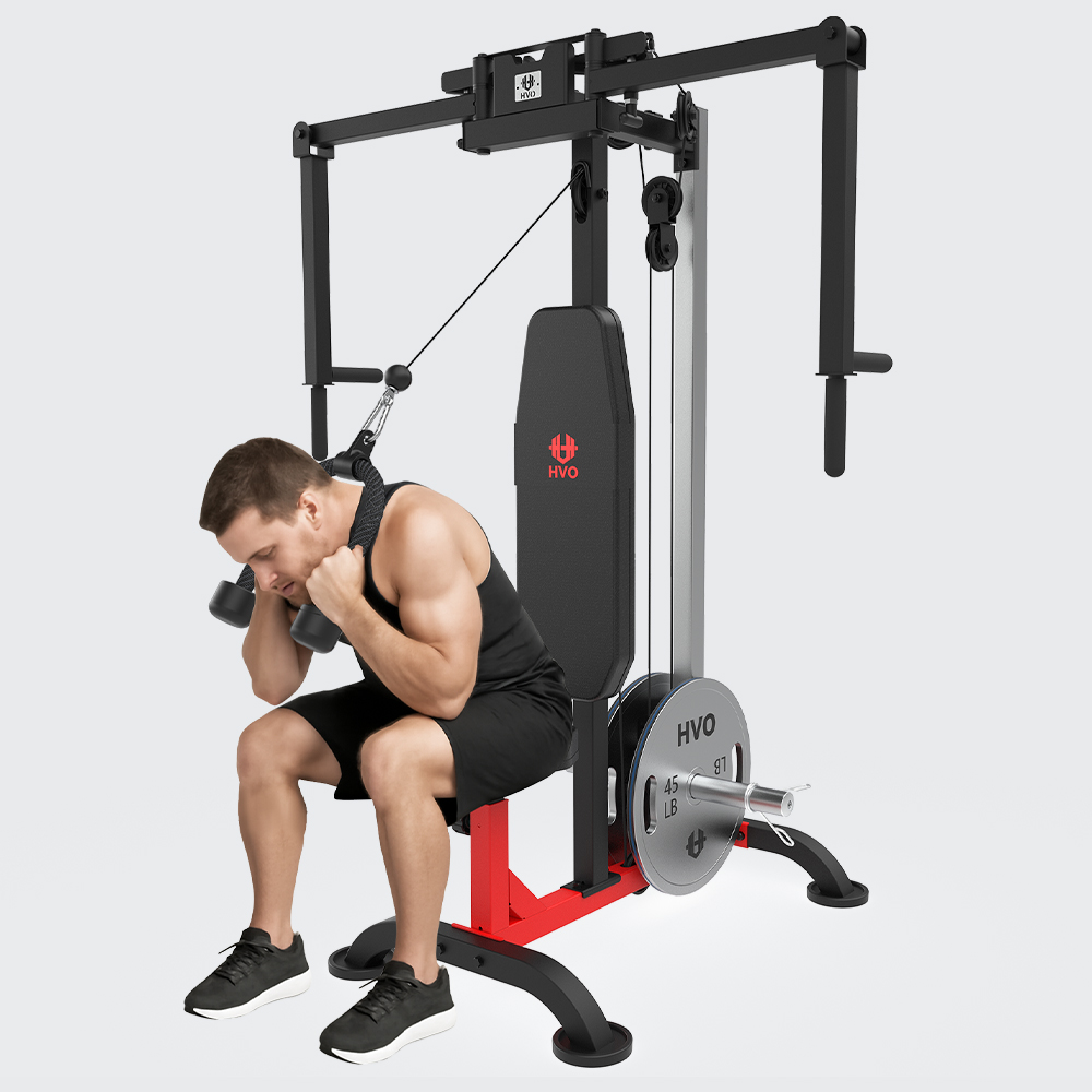 HVO Chest Fly Machine Pec Deck: Fly & Reverse Delt Machine Adjustable