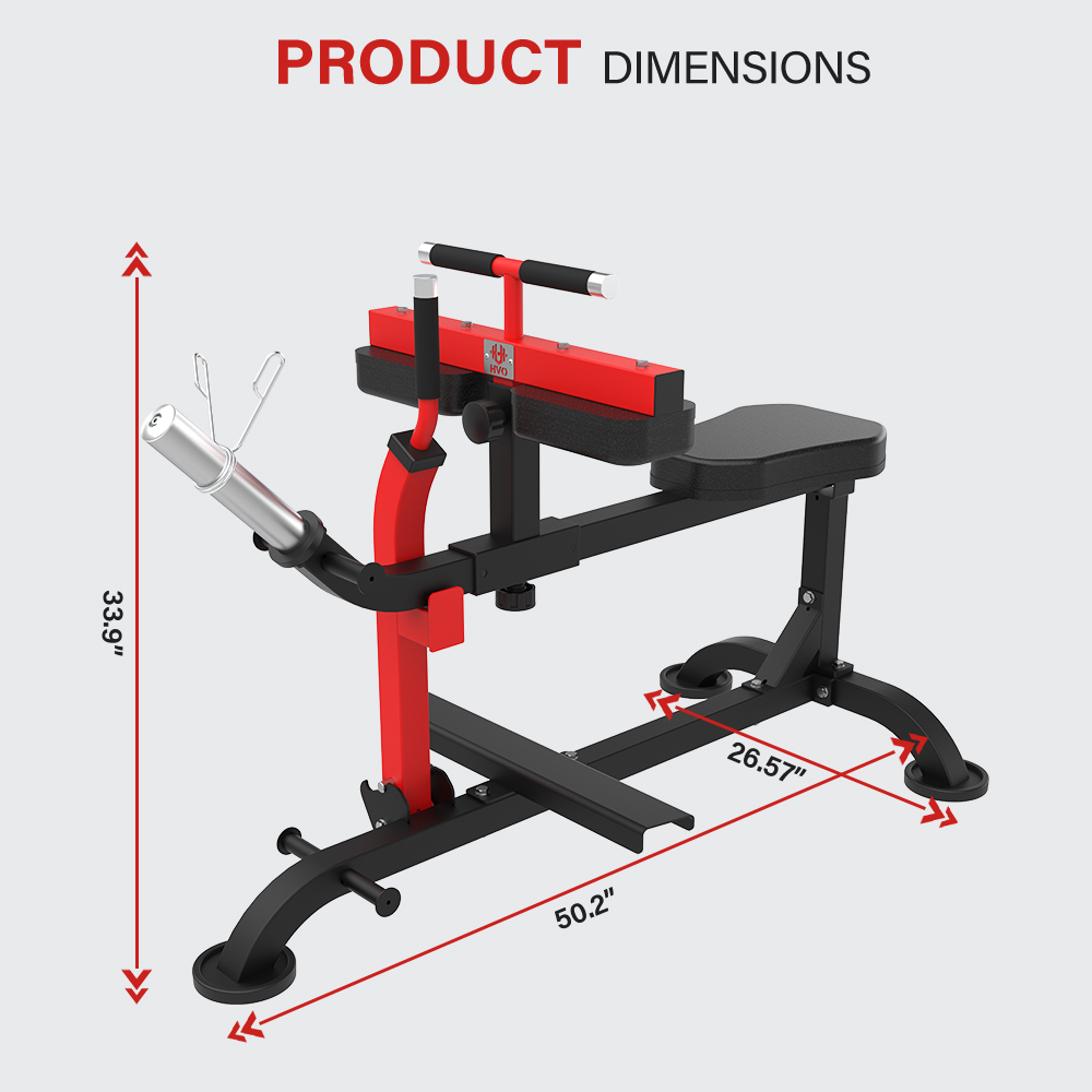 HVO Adjustable Seated Calf Raise Machine,Calf Exercise Leg Training Equipment 660LBS Home Gym Alloy