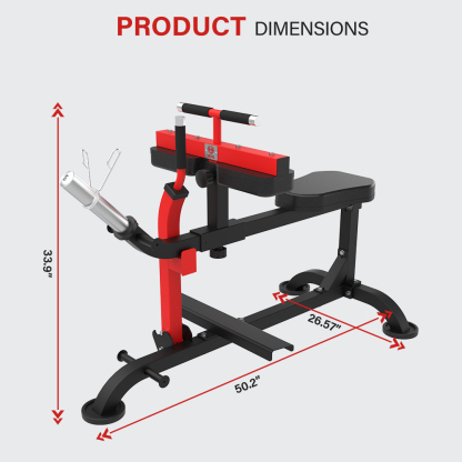 HVO Adjustable Seated Calf Raise Machine,Calf Exercise Leg Training Equipment 660LBS Home Gym Alloy