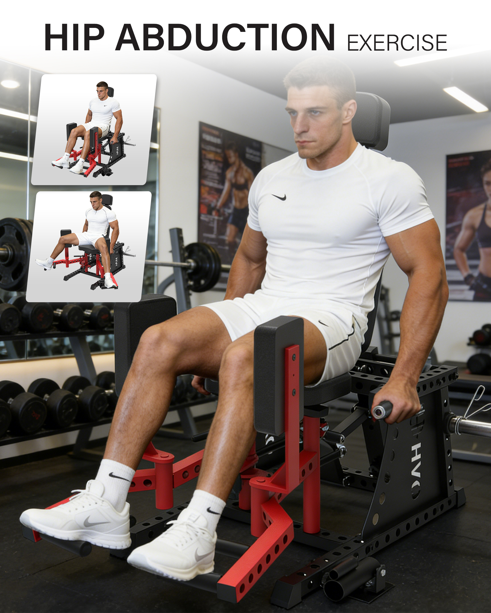 HVO Commercial Hip Abductor Machine