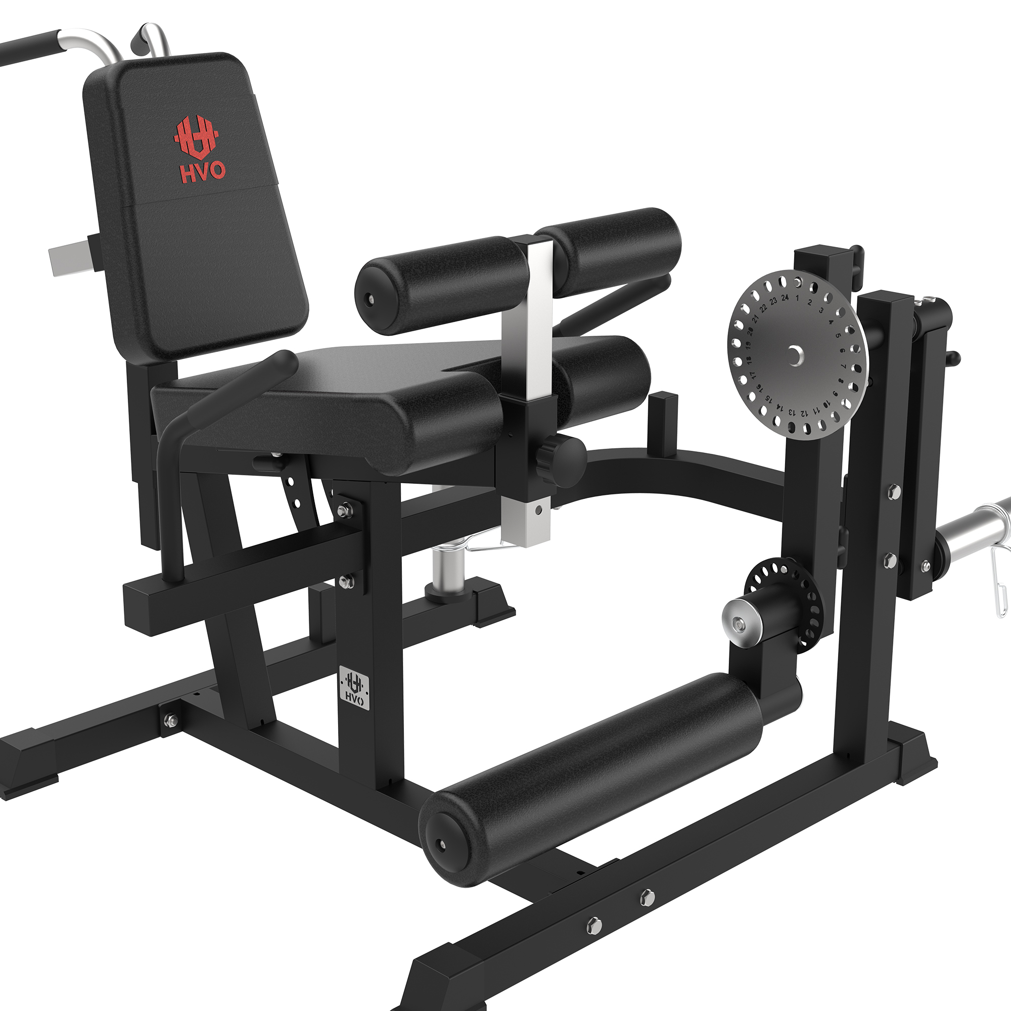 HVO Leg Extension & Curl Machine - Home Gym Plate Loaded Leg Builder