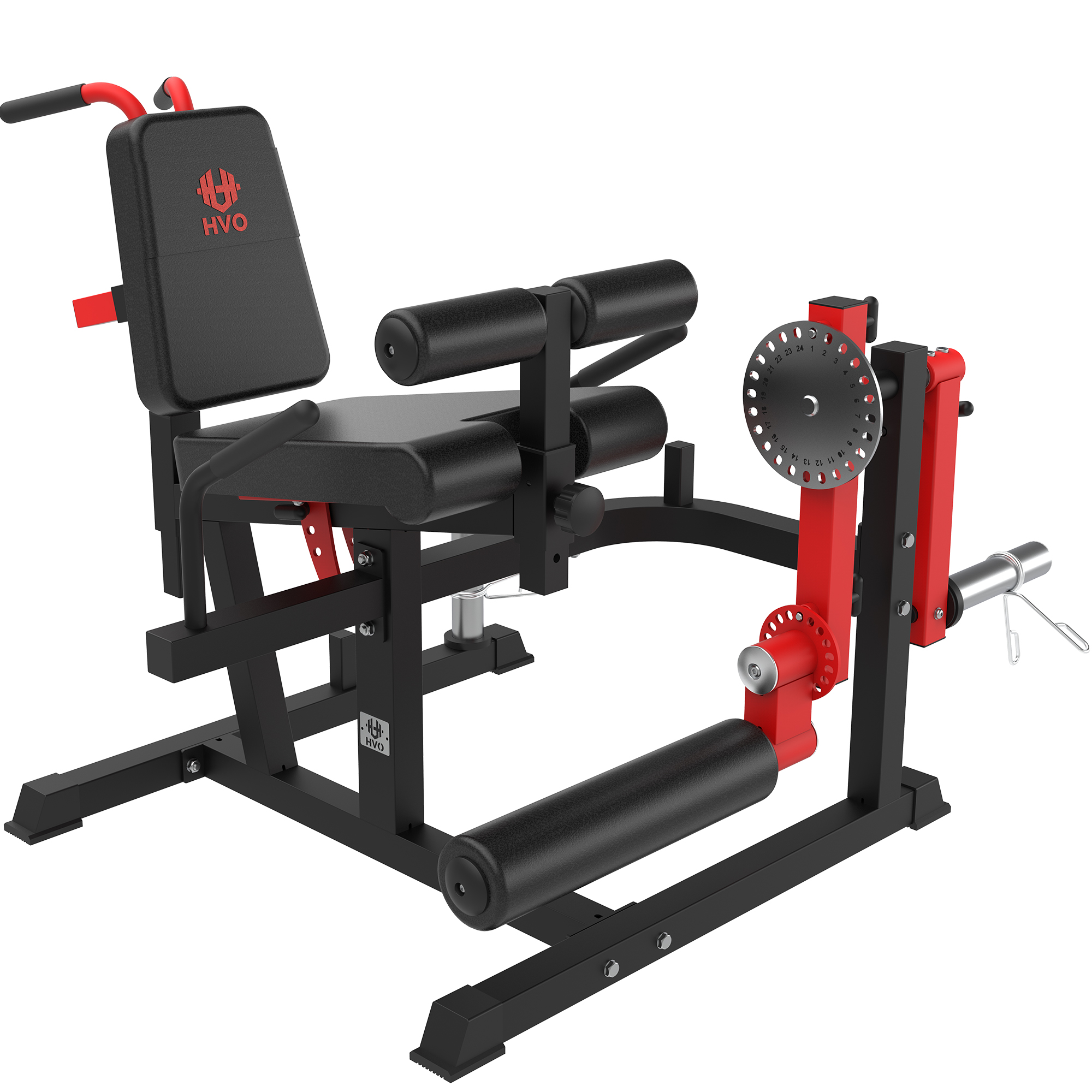 HVO Leg Extension & Curl Machine - Home Gym Plate Loaded Leg Builder