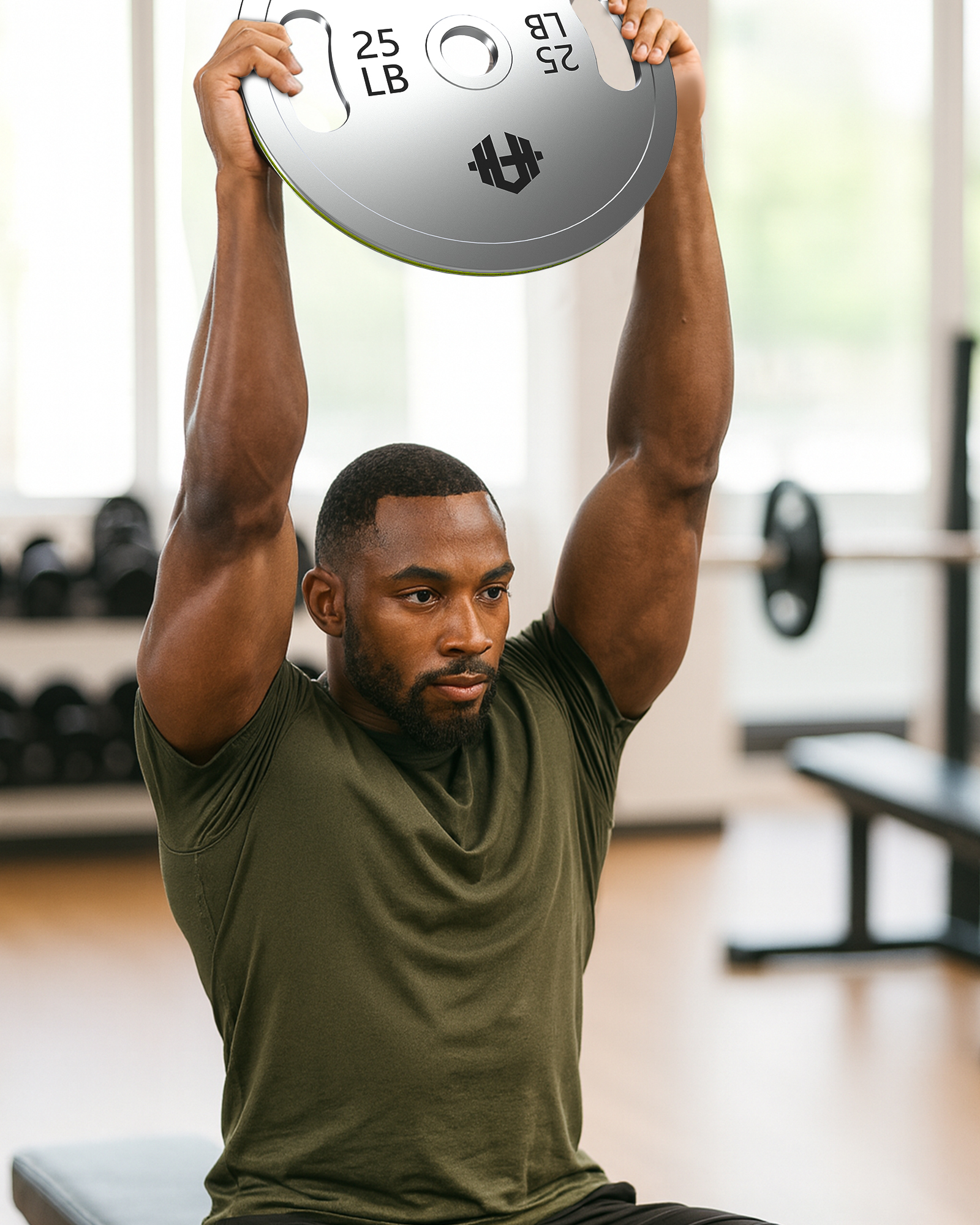 Olympic Weight Plates Grip Barbell