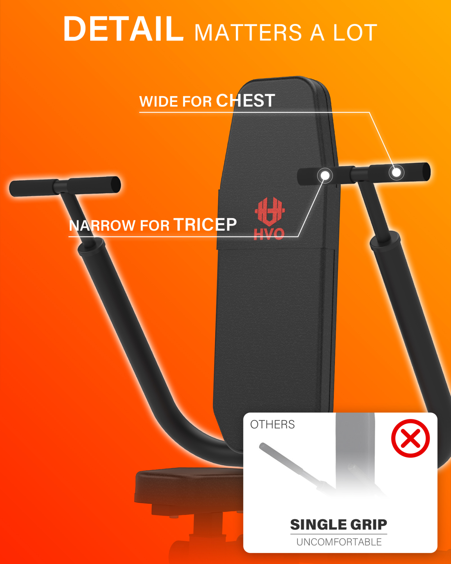 HVO Seated Dip Machine Tricep: Dip Machine Exercise for Biceps Plate Loaded 