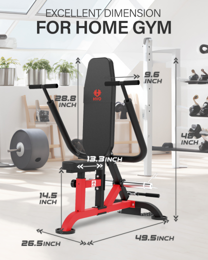 HVO Seated Dip Machine Tricep: Dip Machine Exercise for Biceps Plate Loaded 