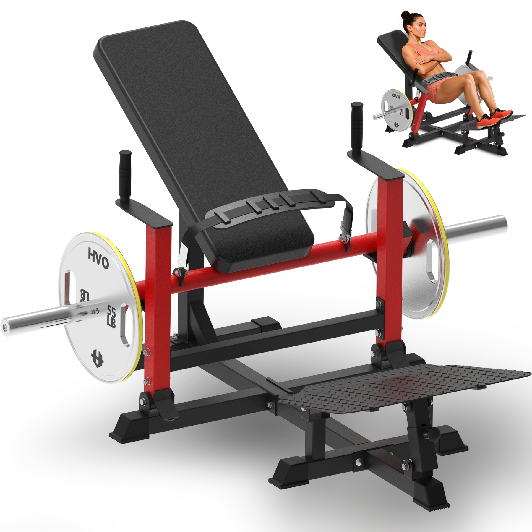 Hip Thrust Machine Glute Bridge: Heavy Duty Butt Muscle Building and S