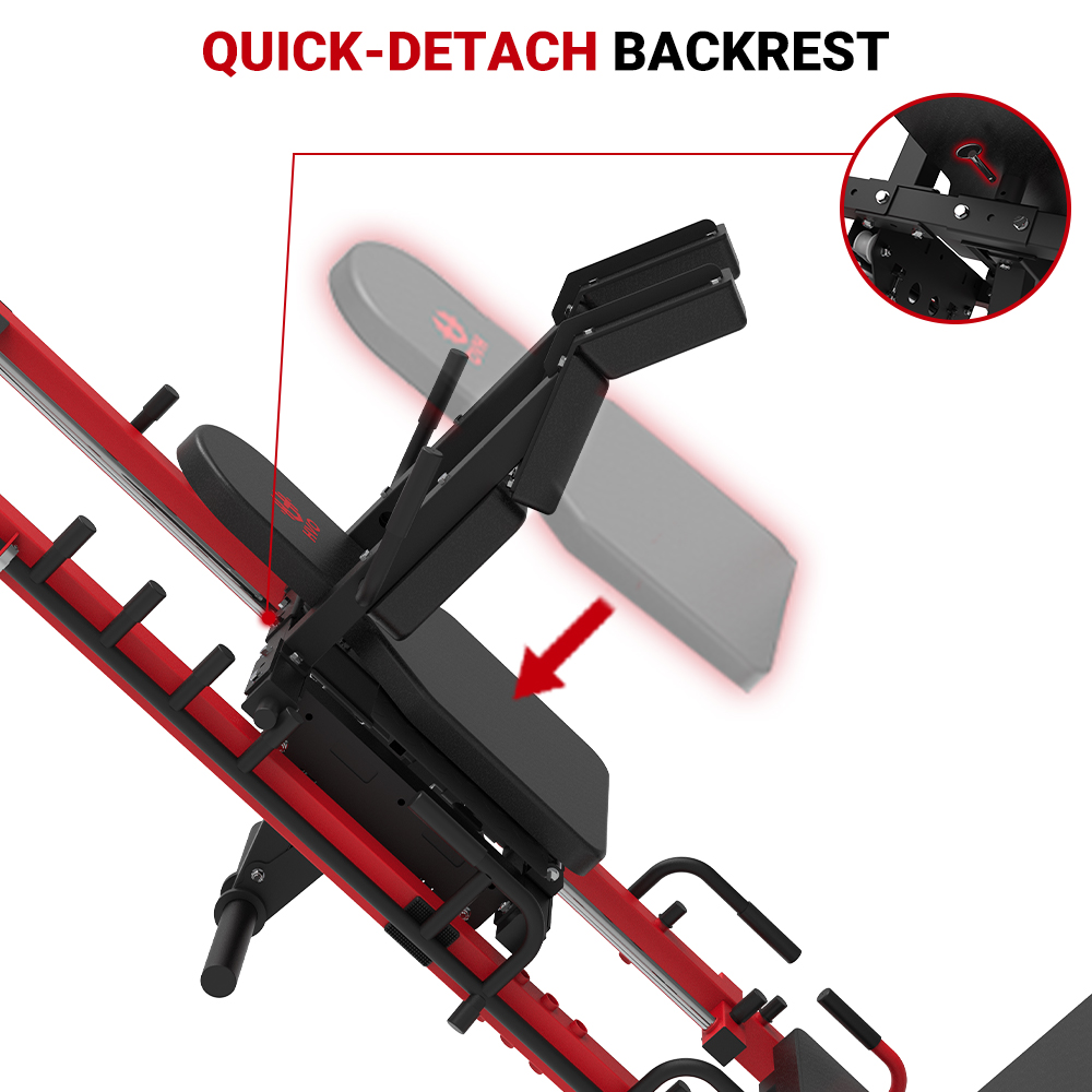 HVO 3-in-1 Leg Press Hack Squat Machine LPM1301