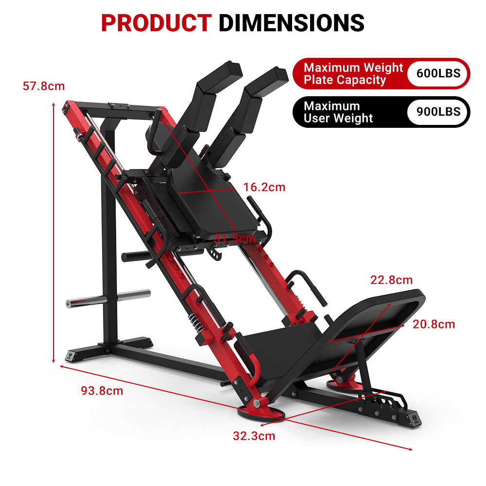 HVO 3-in-1 Leg Press Hack Squat Machine LPM1301