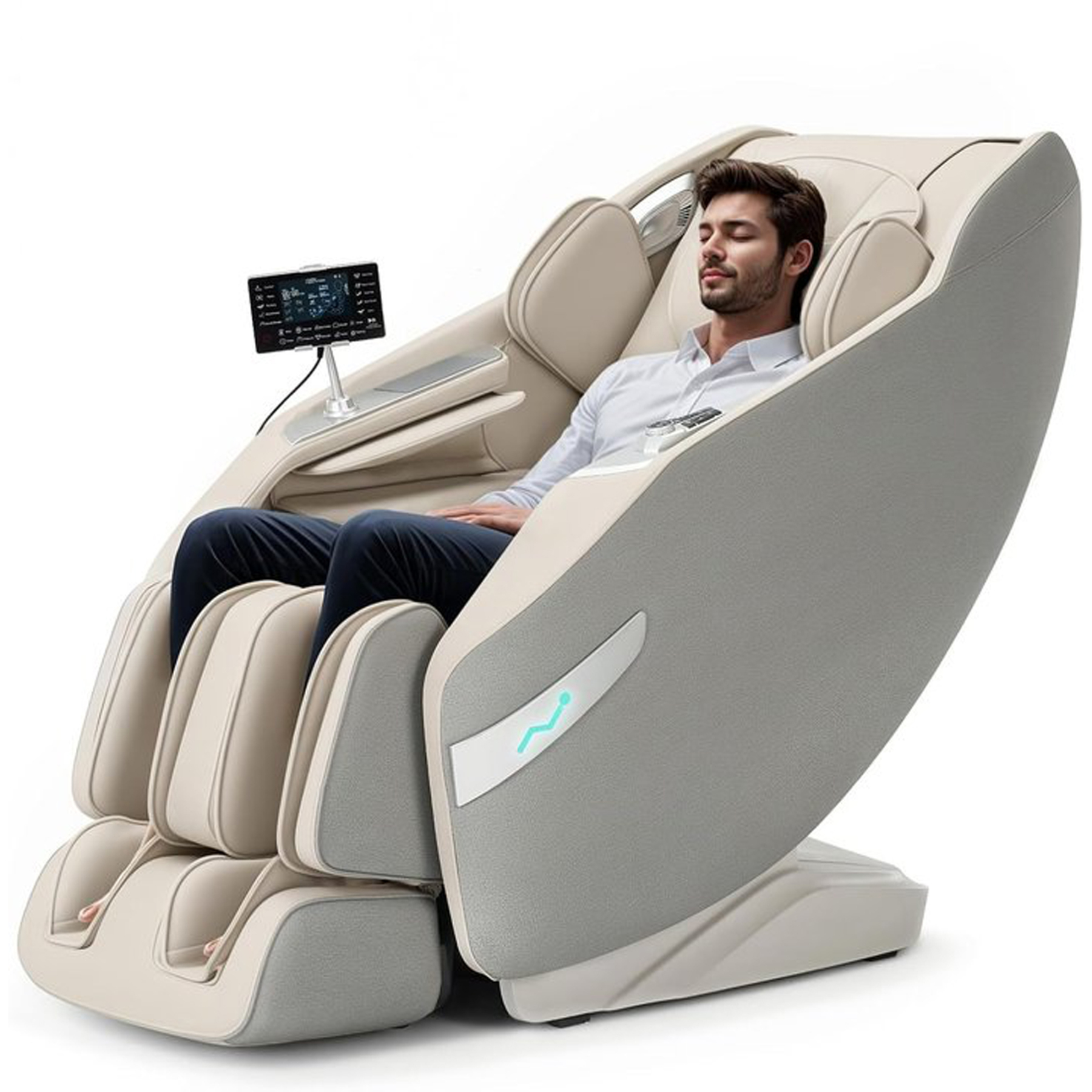 3D Massage Chair Full Body Recliner - Zero Gravity with Heat, 12 Auto-Massage Modes, Shiatsu Foot Massage, with 55“ SL-Track，29 Airbags Massage, Foot Rollers