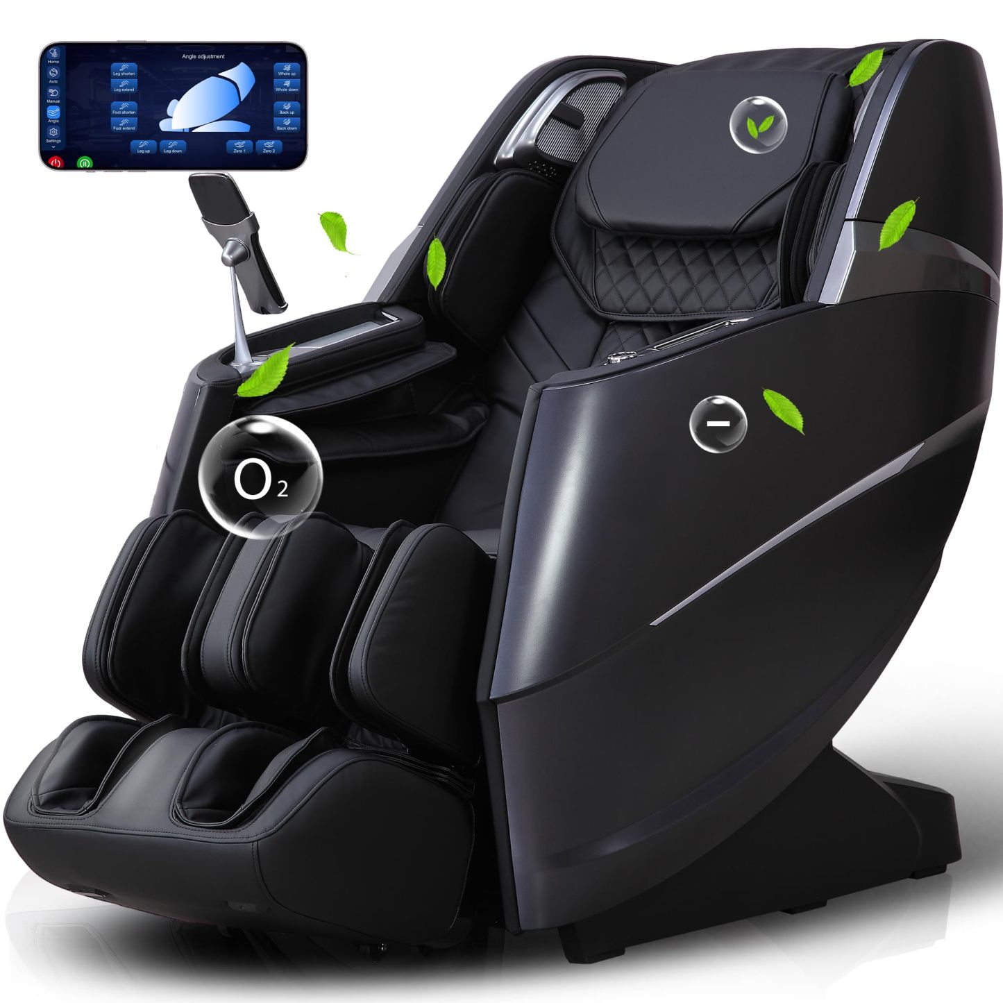 Upgrade 4D Massage Chair Zero Gravity | Massage Chair Full Body and Recliner AI Voice Control Auto Legrest Calf & Foot Rollers Heated | Program Customization