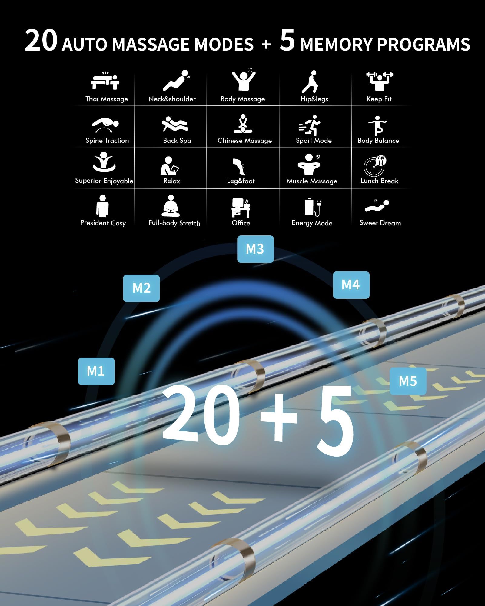 Upgrade 4D Massage Chair Zero Gravity | Massage Chair Full Body and Recliner AI Voice Control Auto Legrest Calf & Foot Rollers Heated | Program Customization