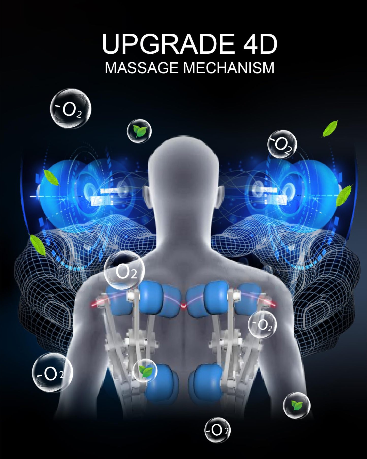 Upgrade 4D Massage Chair Zero Gravity | Massage Chair Full Body and Recliner AI Voice Control Auto Legrest Calf & Foot Rollers Heated | Program Customization