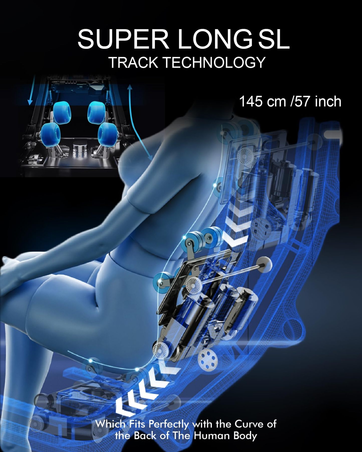 Upgrade 4D Massage Chair Zero Gravity | Massage Chair Full Body and Recliner AI Voice Control Auto Legrest Calf & Foot Rollers Heated | Program Customization