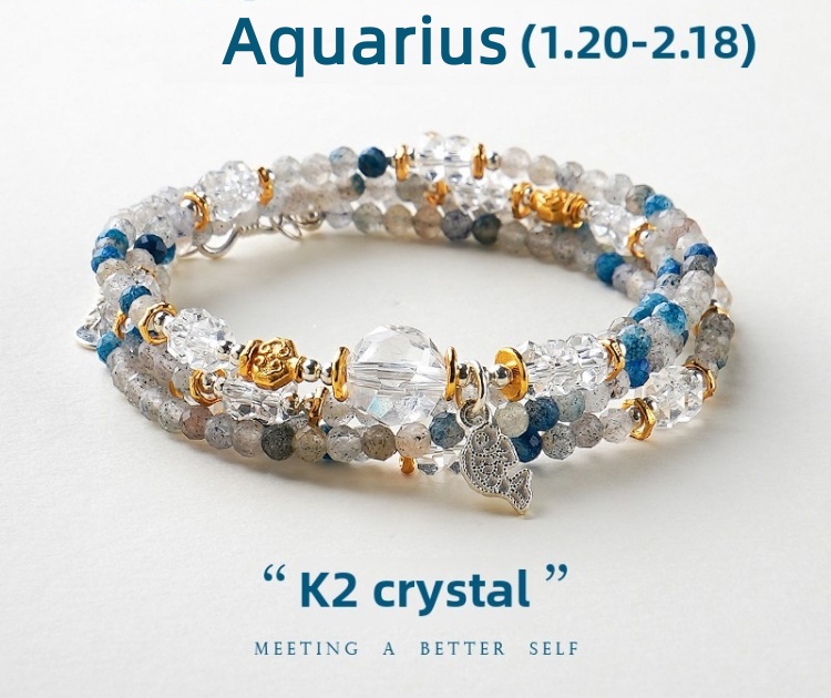 Zodiac Signs Energy Crystal Bracelet