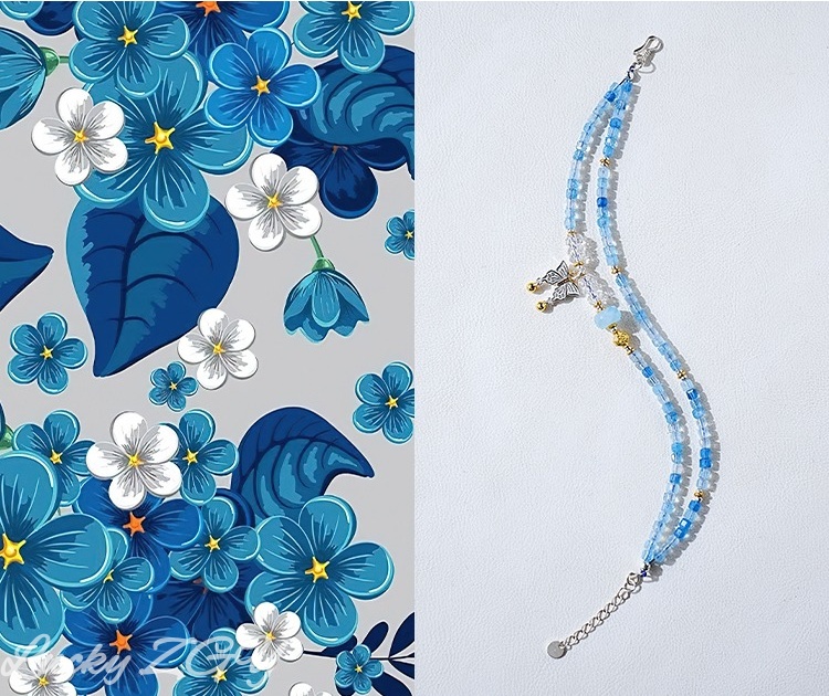 Ocean Blue  Aquamarine Bracelet