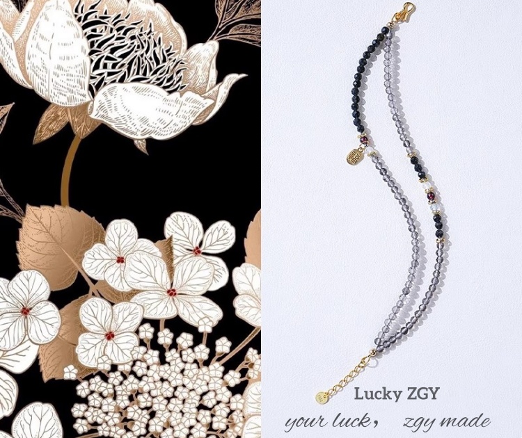 LUCKYZGY Black Obsidian Bracelet