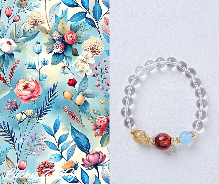 Twilight White Crystal Bracelet Women's High-end Natural Crystal Bracelet