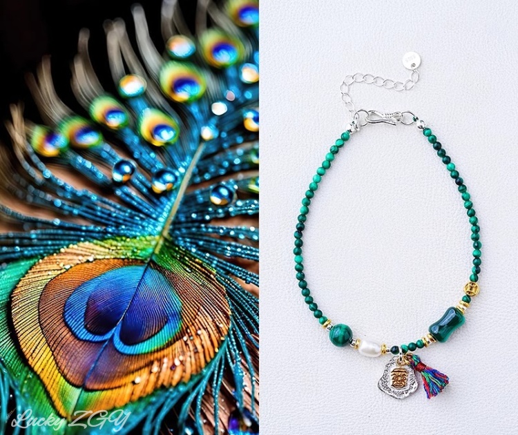  Bird Malachite bracelet