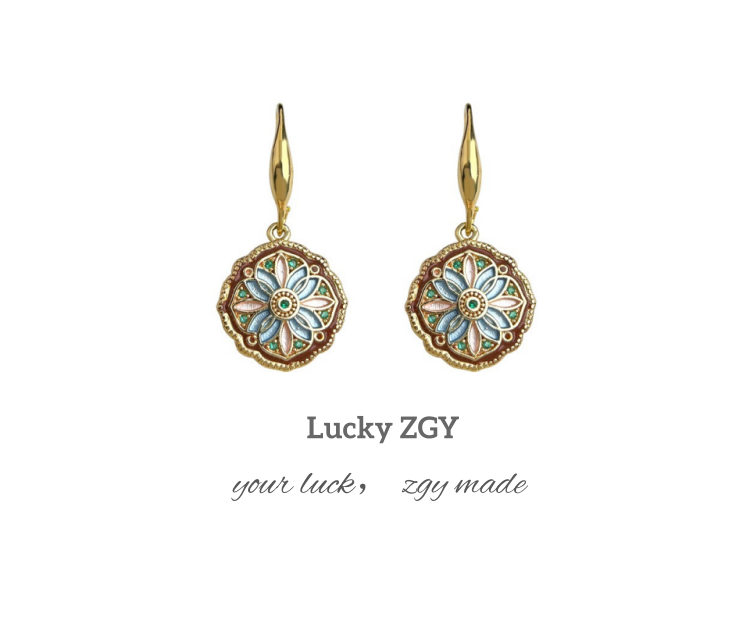 Golden Monet Earrings