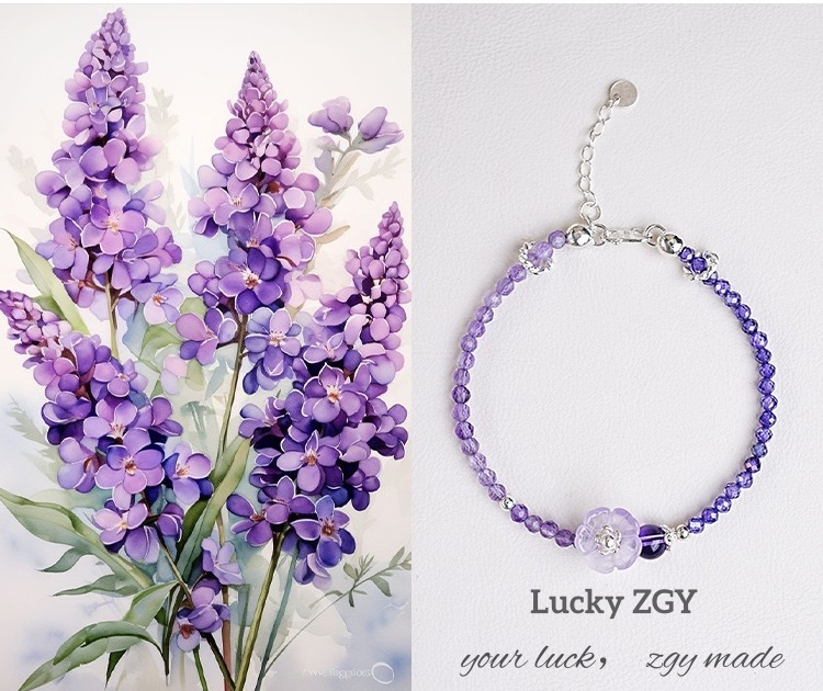 women- crystal bracelet​-amethyst bracelet​