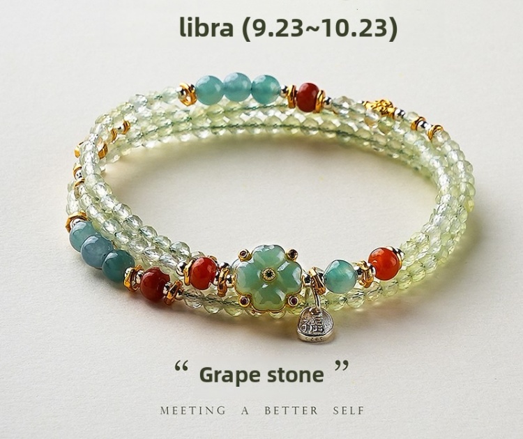 Zodiac Signs Energy Crystal Bracelet