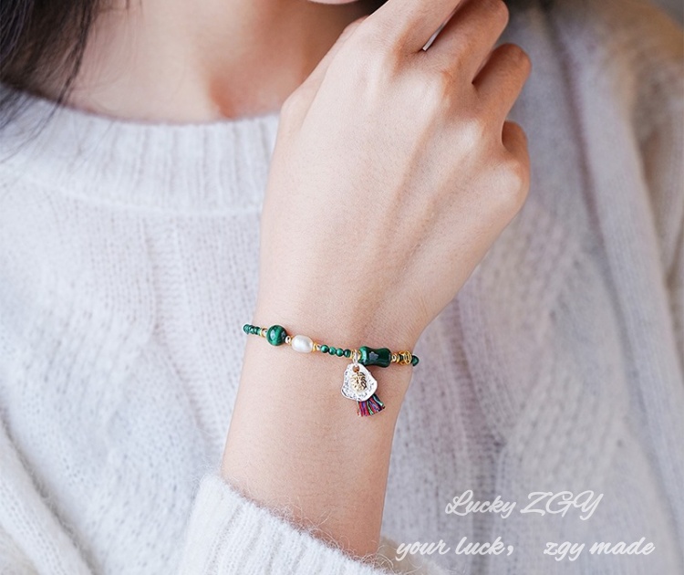  Bird Malachite bracelet