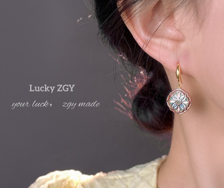 Golden Monet Earrings