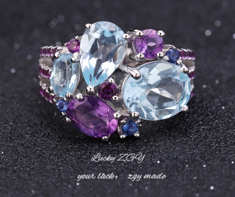 Lucky Z1 Topaz Ring - Confidence·Wealth·Love·Protection-luckyzgy