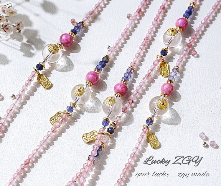 Red Dust Drunk Crystal Bracelet/Necklace