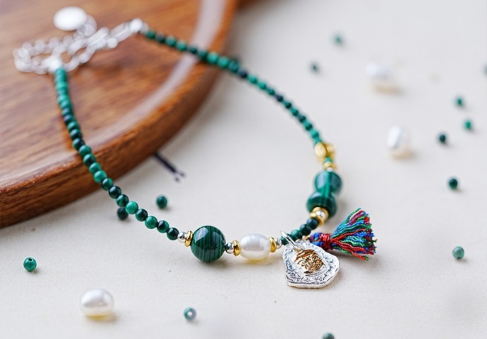  Bird Malachite bracelet
