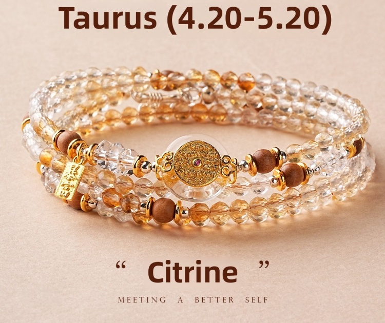 Zodiac Signs Energy Crystal Bracelet
