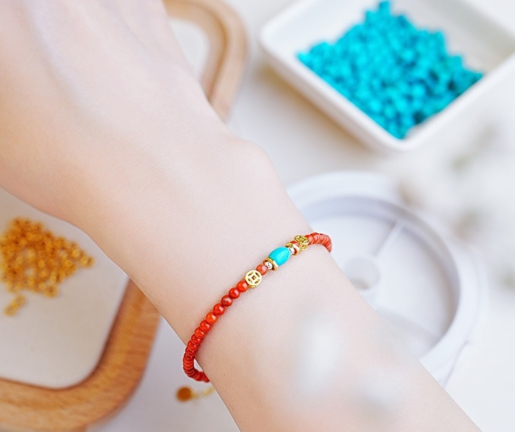 LUCKYZGY South red agate bracelet