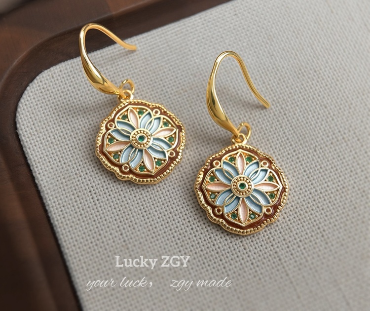 Golden Monet Earrings