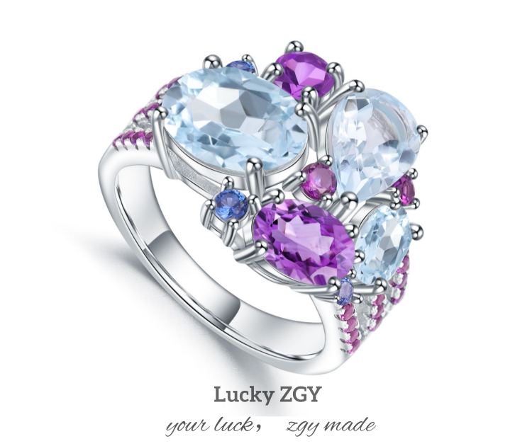 Lucky Z1 Topaz Ring - Confidence·Wealth·Love·Protection-luckyzgy