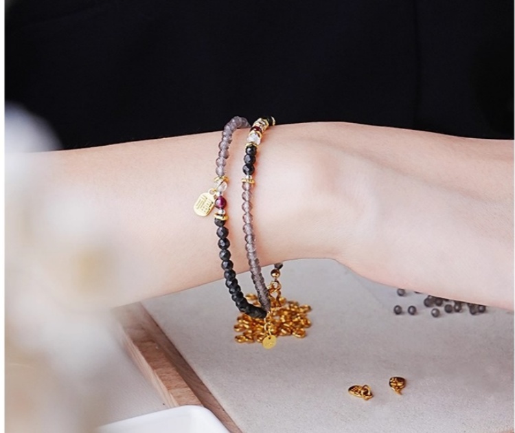 LUCKYZGY Black Obsidian Bracelet