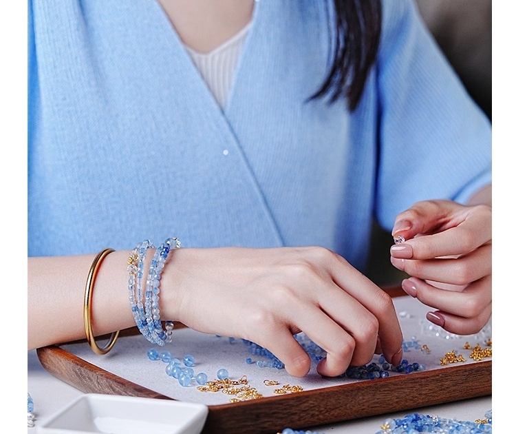 LUCKYZGY Ocean aquamarine bracelet