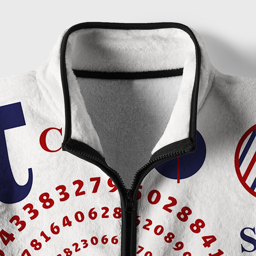 Math Pi Geek Polar Fleece Full-Zip Jacket