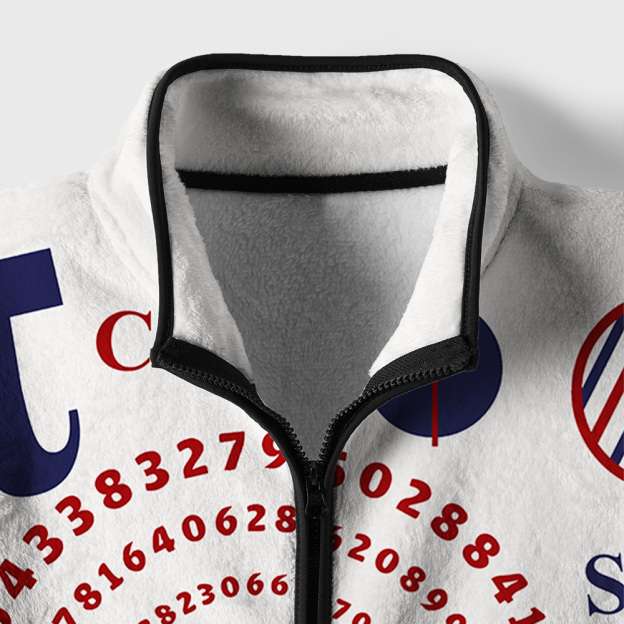 Math Pi Geek Polar Fleece Full-Zip Jacket