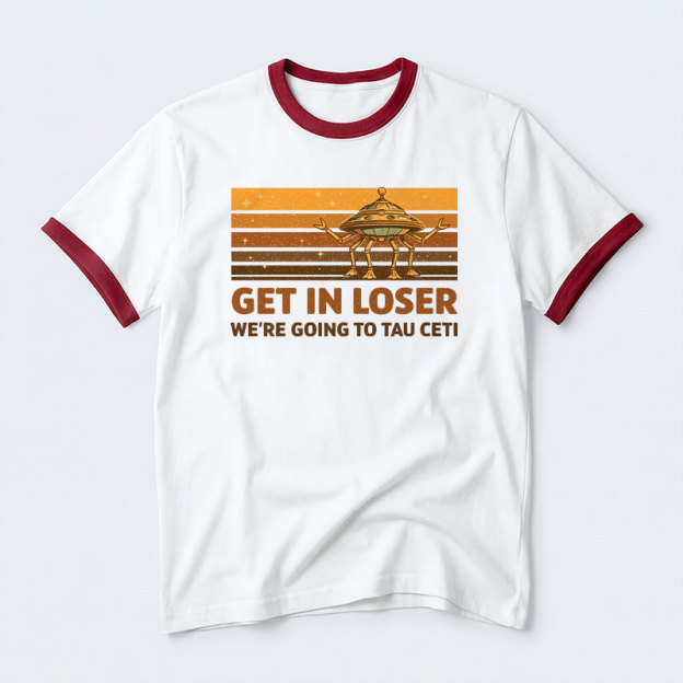 Get In Loser Geek Retro Ringer T-Shirt