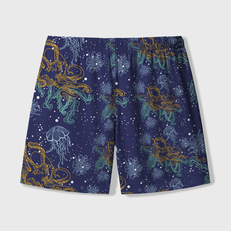  Geek Hawaiian Swim Trunks
